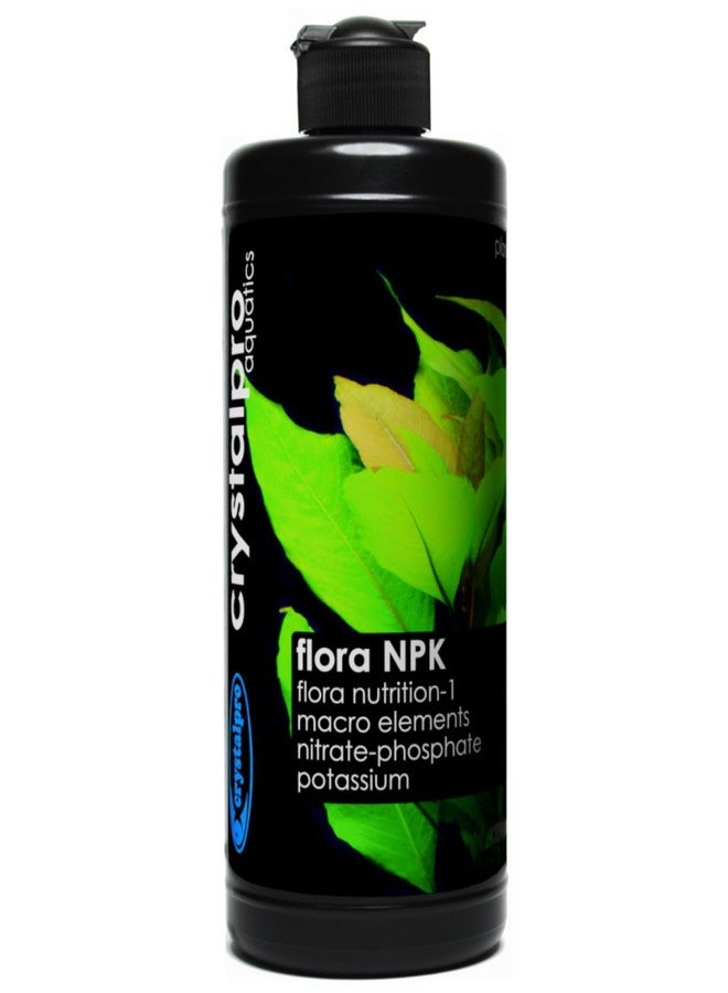 crystalpro Flora NPK - Liquid Macro Nutrient Fertilizer for Aquarium Plants (Nitrate, Phosphate, Potassium) - Boosts Growth and Color in Freshwater Tanks - Part of The Flora Nutrition Series - 16.9 fl oz - Image 1